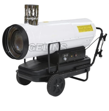 Dieselkanon 80kW med skorsten